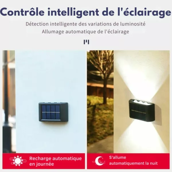 Applique solaire murale extérieure design – Image 2