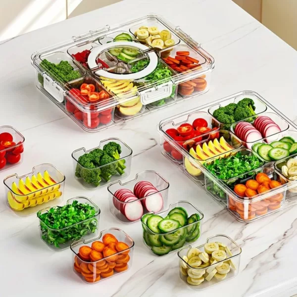 Boîte compartimentée pour snacks en voiture – Image 2