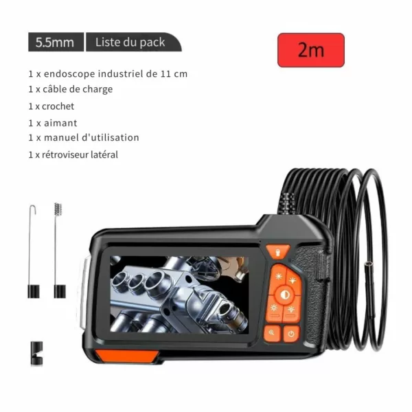 Caméra d’inspection flexible avec éclairage led – Image 6