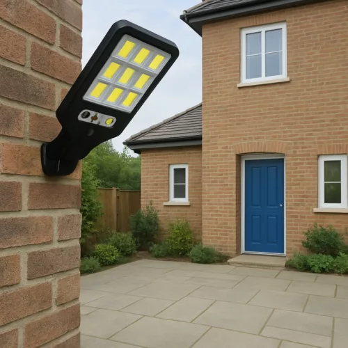 Lampe extérieure solaire à détection de mouvement