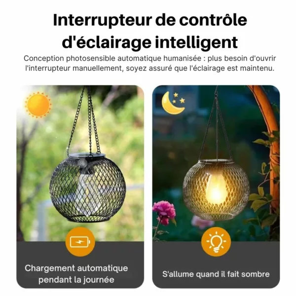 Lampe suspendue extérieure pour pergola – Image 7