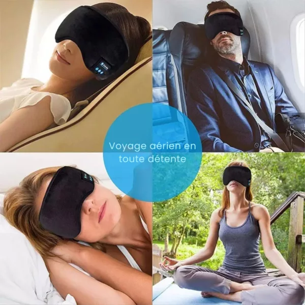 Masque de sommeil voyage avec bouchons d’oreilles – Image 7