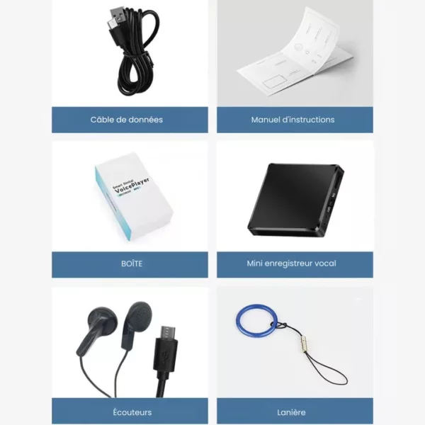 Mini enregistreur vocal autonome longue autonomie – Discret, compact et fiable pour capturer tous vos mémos sans interruption – Image 5
