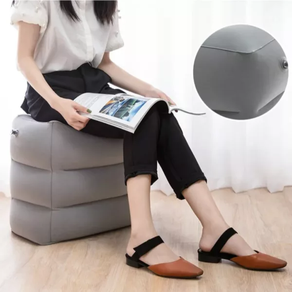 Repose-pieds gonflable pour train et avion – Image 4