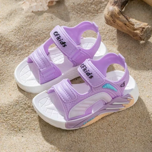 Sandales à scratch pour enfant pieds larges – Image 4