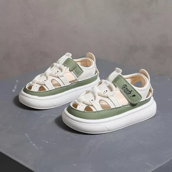Sandales fermées bébé garçon antidérapantes – Image 3