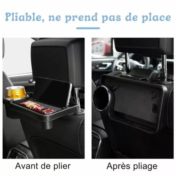 Tablette pliable pour tablette repas train avion – Image 4
