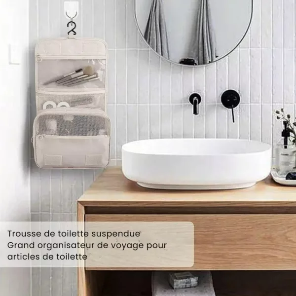 Trousse de toilette suspendue voyage imperméable – Image 3