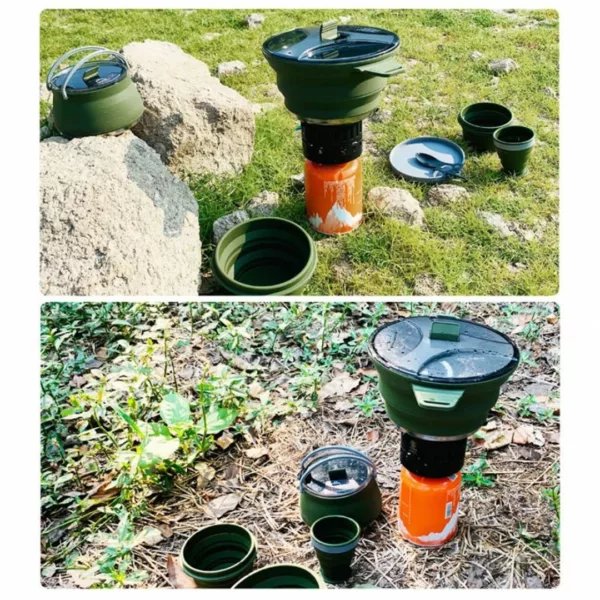 Ustensiles pliables silicone pour bivouac – légers, compacts et résistants pour cuisiner partout facilement – Image 6
