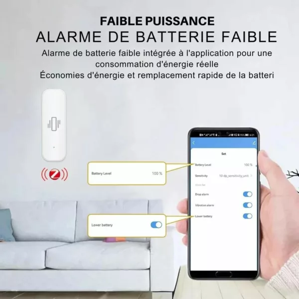 Alarme antivol vibration pour fenêtre extérieure – Image 5