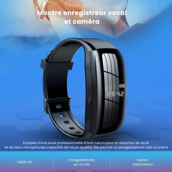 Caméra espion dissimulée dans montre digitale – Image 5