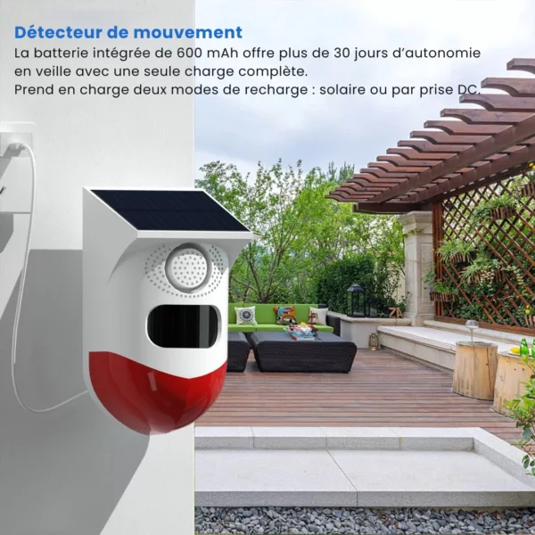 Détecteur de mouvement extérieur sans wifi – Image 3