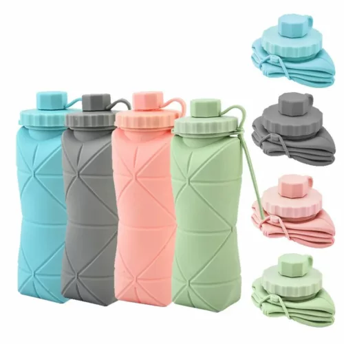 Gourde pliable rétractable pour randonnée voyage