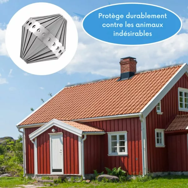 Grillage anti fouines pour toiture – Protection durable toit et combles – Empêche les intrusions de nuisibles efficacement