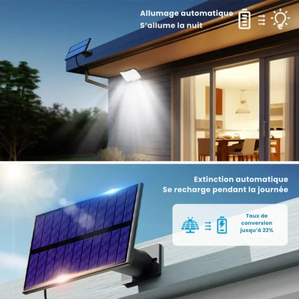 Lampe solaire extérieure avec capteur crépusculaire – Image 8