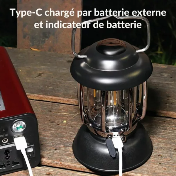Lanternes extérieures rechargeables usb étanches – Lumière puissante et durable pour vos soirées en plein air – Image 6