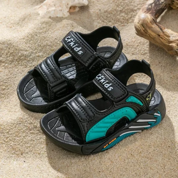 Sandales à scratch pour enfant pieds larges – Image 3