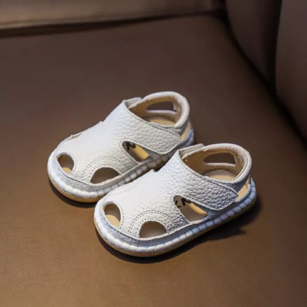 Sandales en cuir souple pour bébé – Image 6