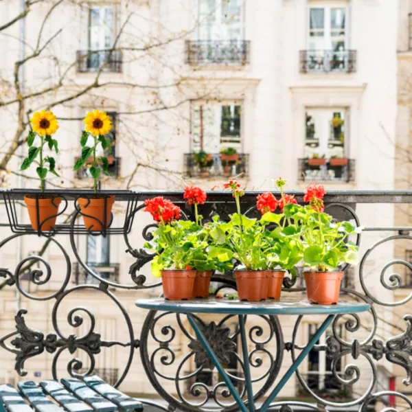 Support pour pots suspendus extérieur balcon – Image 4