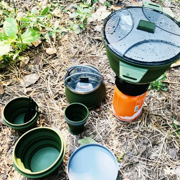 Ustensiles pliables silicone pour bivouac – légers, compacts et résistants pour cuisiner partout facilement – Image 5