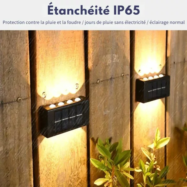 Applique solaire murale extérieure design – Image 4