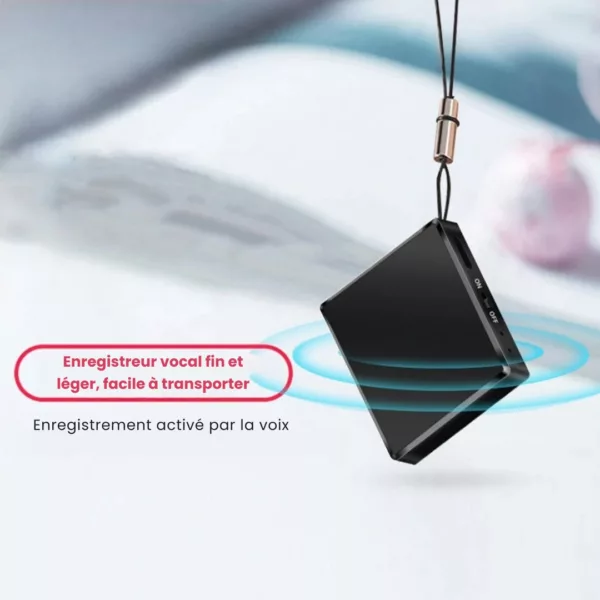 Mini enregistreur vocal autonome longue autonomie – Discret, compact et fiable pour capturer tous vos mémos sans interruption – Image 7