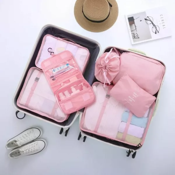 Organisateur valise avec compartiments vêtements compressibles – Image 4