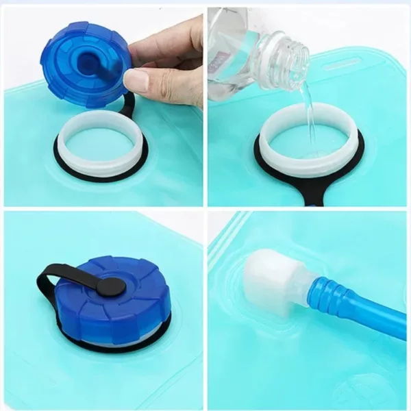 Poche à eau avec tuyau randonnée – Hydratation facile et mains libres pour longues marches et treks – Image 5