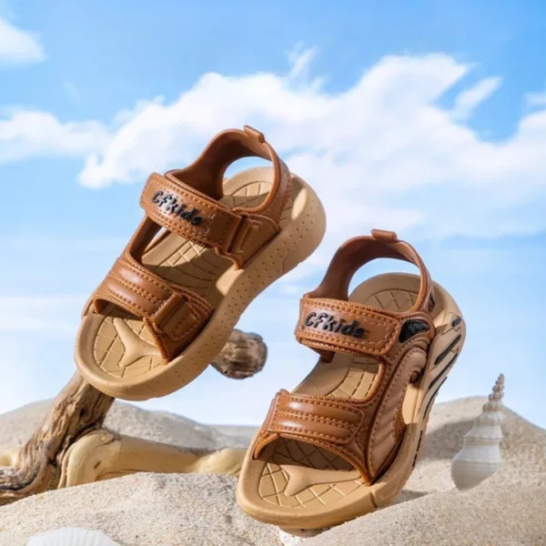 Sandales à scratch pour enfant pieds larges – Image 6