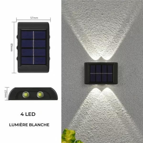 Applique solaire murale extérieure design – Image 13