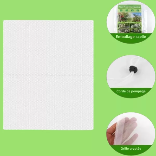 Filet anti insectes pour herbes aromatiques – Protège efficacement vos plantes – Récolte saine et naturelle – Image 7