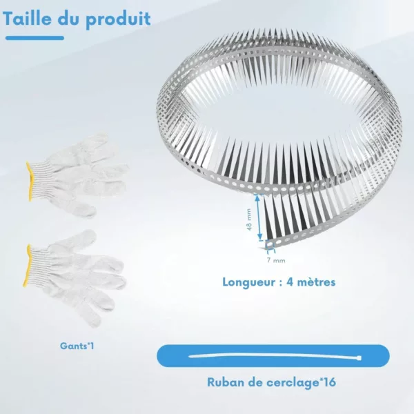 Grillage anti fouines pour toiture – Protection durable toit et combles – Empêche les intrusions de nuisibles efficacement – Image 8
