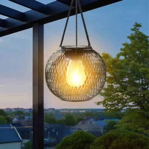 Lampe suspendue extérieure pour pergola