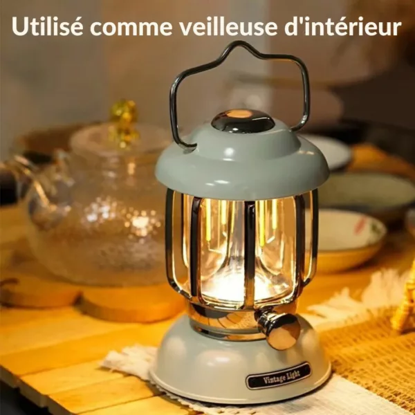 Lanternes extérieures rechargeables usb étanches – Lumière puissante et durable pour vos soirées en plein air – Image 5