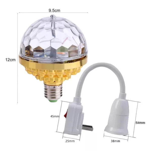 Lumière disco rotative à fixer plafond – Image 10
