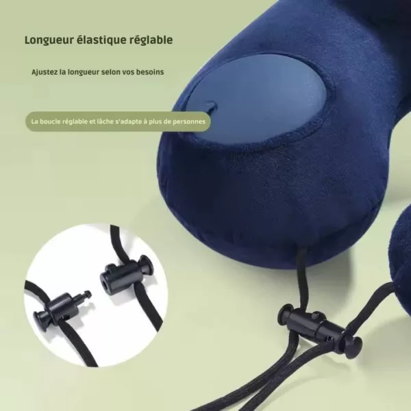 Oreiller de nuque gonflable pour voyage longue distance – Image 2