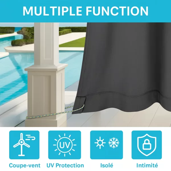 Rideau de balcon occultant imperméable – Image 6