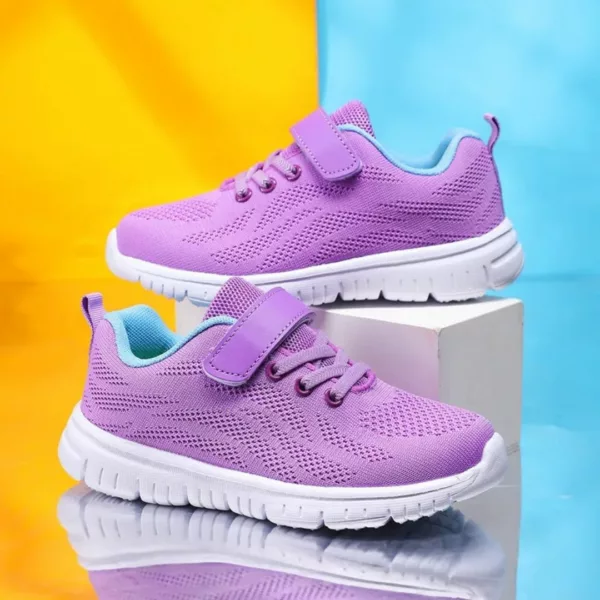 Chaussures fille été à scratch respirantes – Image 4