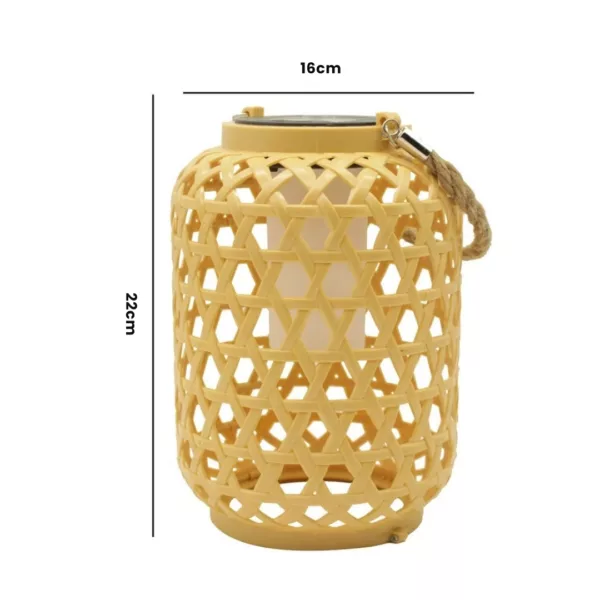 Lampe solaire extérieur en bambou – Image 9