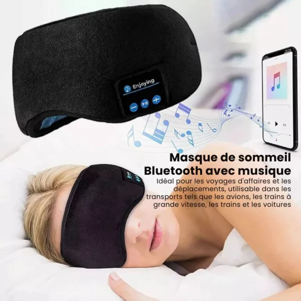 Masque de sommeil voyage avec bouchons d’oreilles – Image 6