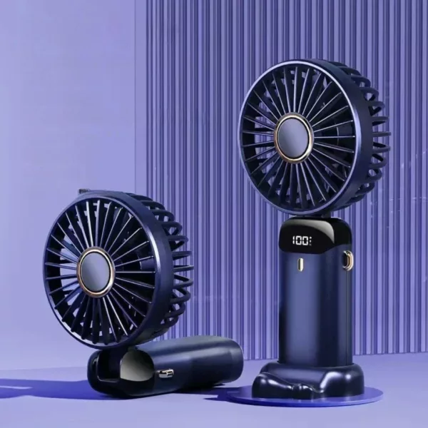 Mini ventilateur usb rechargeable pour avion train – Image 11