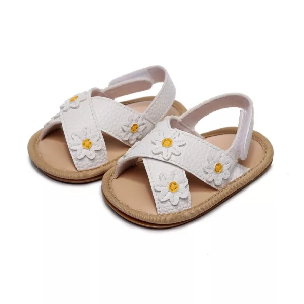 Nu-pieds bébé fille cuir respirant – Image 9