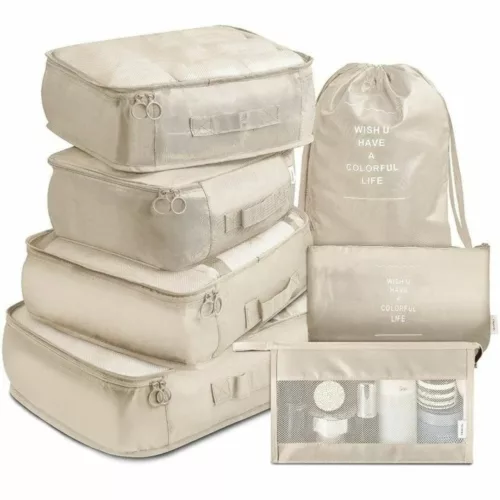 Organisateur valise avec compartiments vêtements compressibles