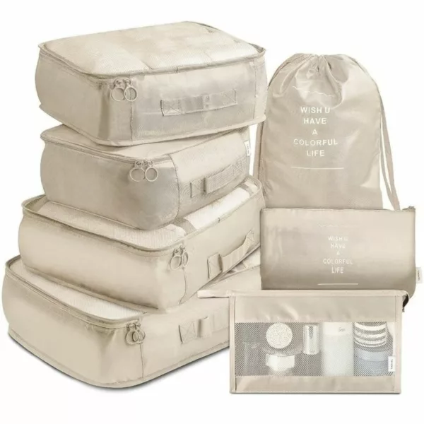 Organisateur valise avec compartiments vêtements compressibles