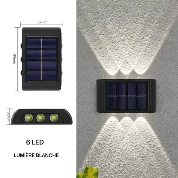 Applique solaire murale extérieure design – Image 12