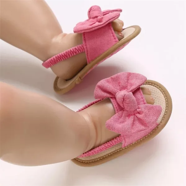 Chaussures bébé été en tissu léger – confort respirant pour pieds sensibles – parfaites pour les journées chaudes – Image 2