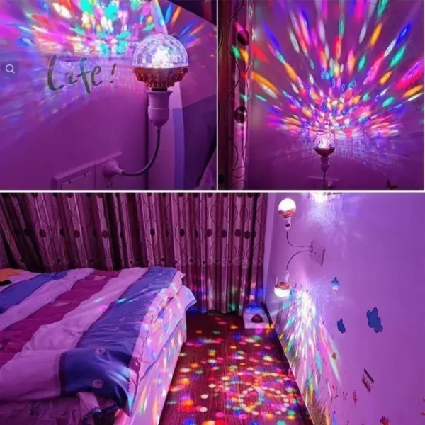 Lumière disco rotative à fixer plafond – Image 6