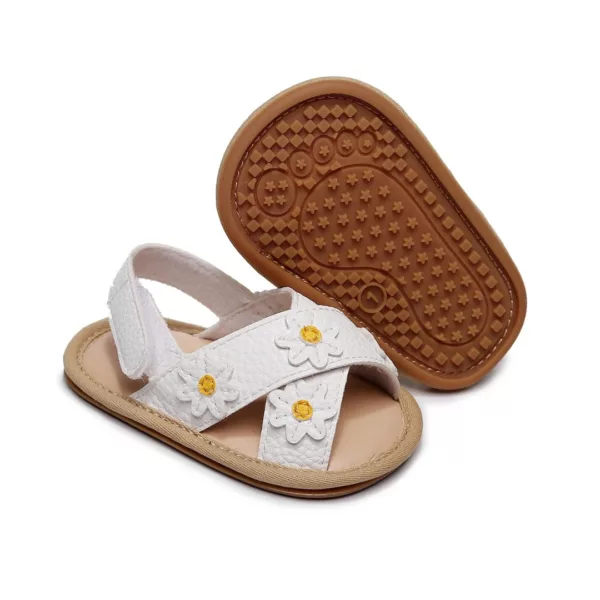Nu-pieds bébé fille cuir respirant – Image 3