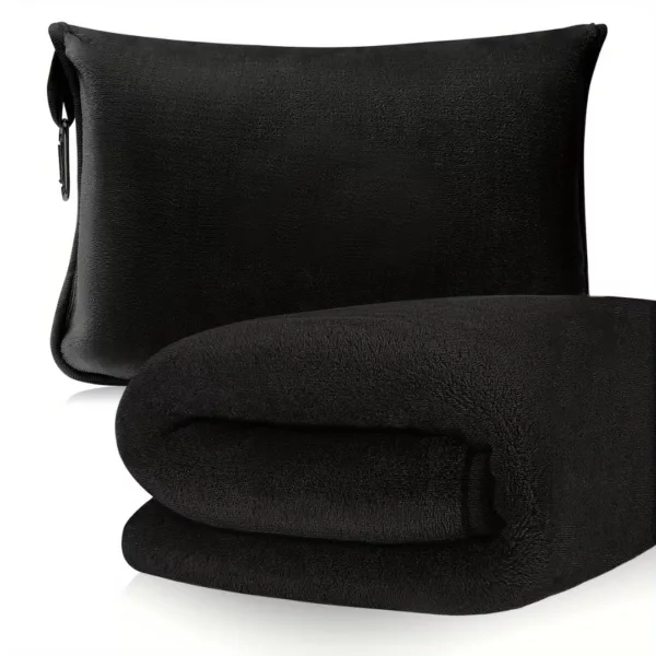 Oreiller de voyage convertible en couverture – Image 9