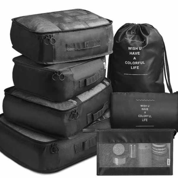 Organisateur valise avec compartiments vêtements compressibles – Image 2